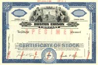 Boston Edison Co. - Specimen Stock Certificate